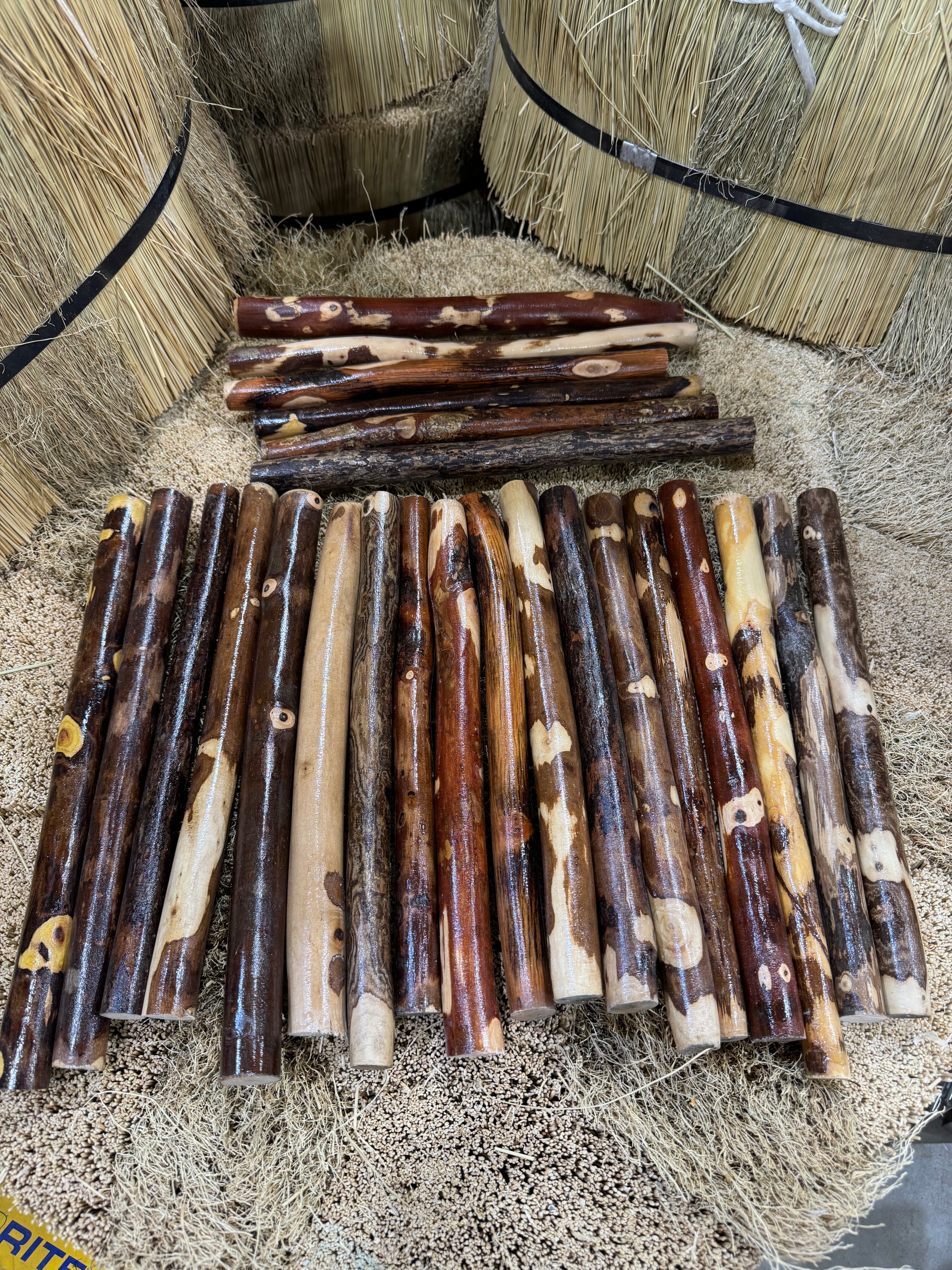 Farm House Decor Natural HardWood  Sticks (5pcs)